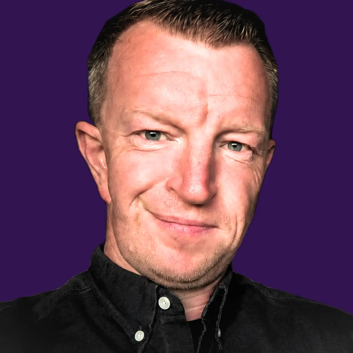 Portrait of b2b sales trainer, David Craig White, smiling.